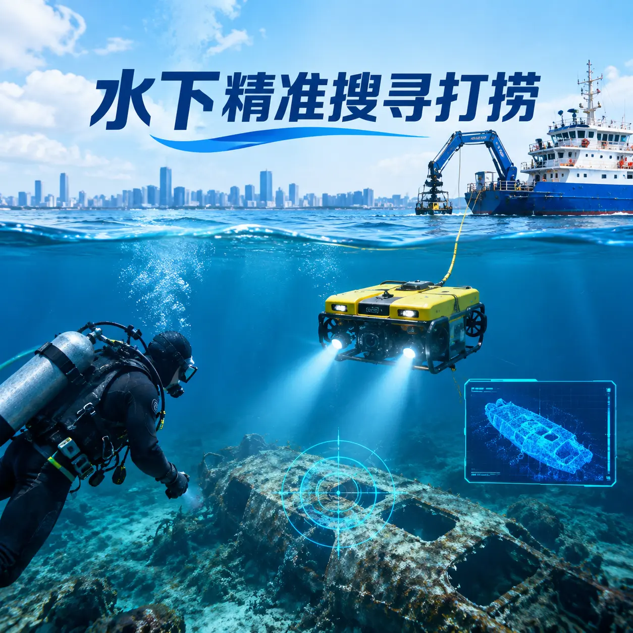 定安水下精准搜寻打捞